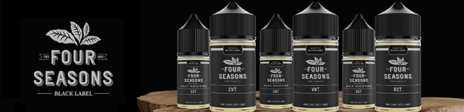 Four Seasons(Black Labelシリーズ)のニコチン入りリキッド一覧