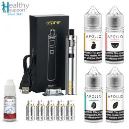 電子タバコ リキッド - ペンタイプ型 Aspire PockeX お得セット ニコチンソルトリキッド4本付【送料無料】